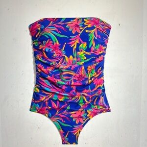 J.CREW Vibrant Floral one-piece swimsuit. Size 3x